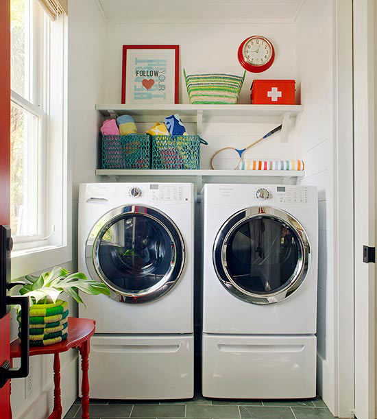 The Ideal Laundry Room: Pedestal Washer & Dryer – Live Simply by Annie